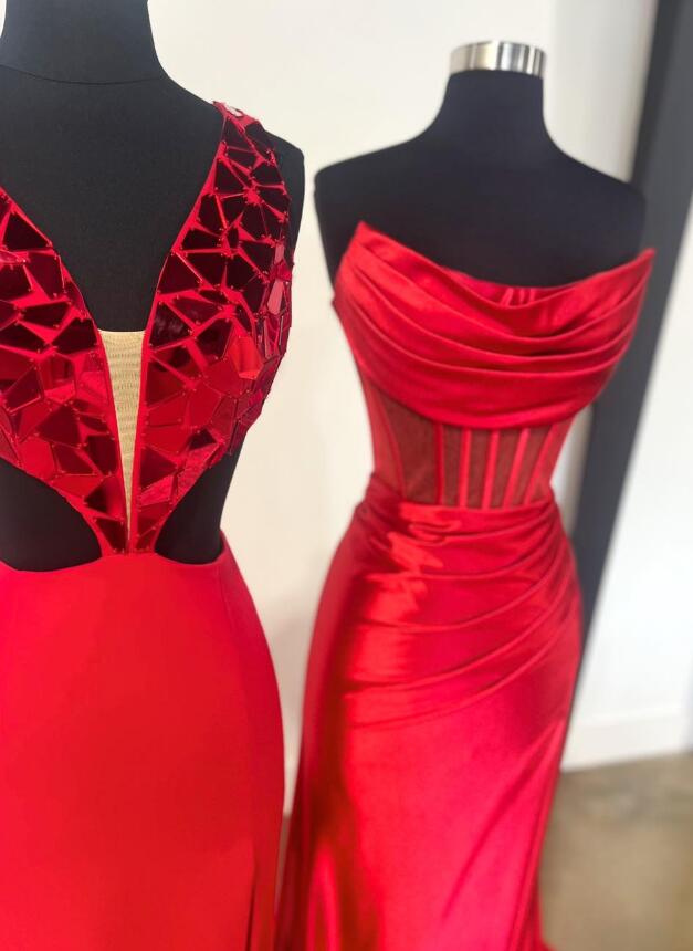 2024 New Red Long Prom Dress