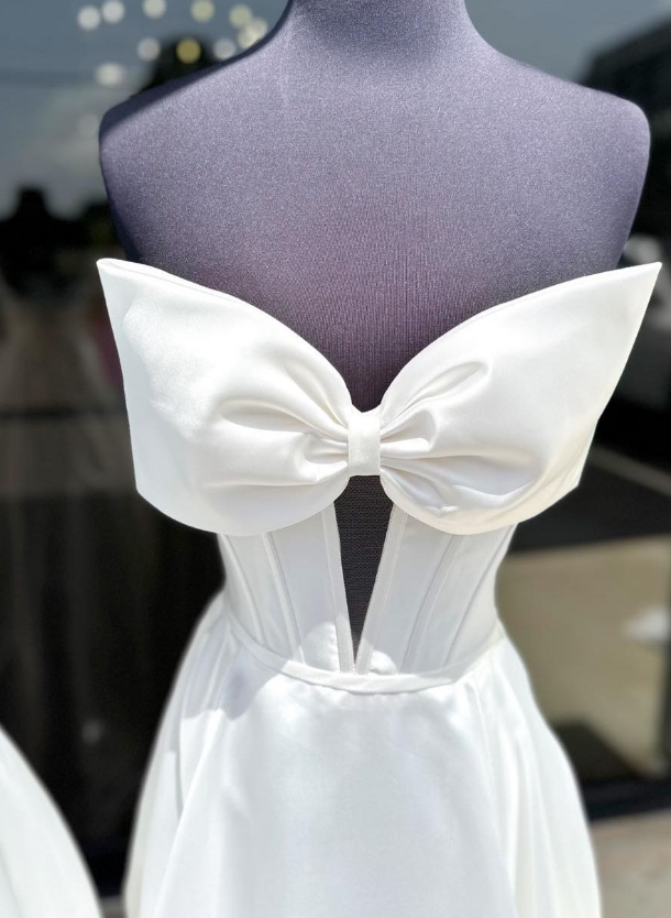 2025 New Style White Long Prom Dress/Wedding Dress