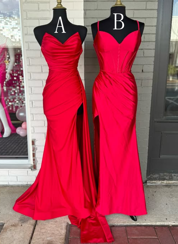 2025 New Style Red Mermaid Long Prom Dress