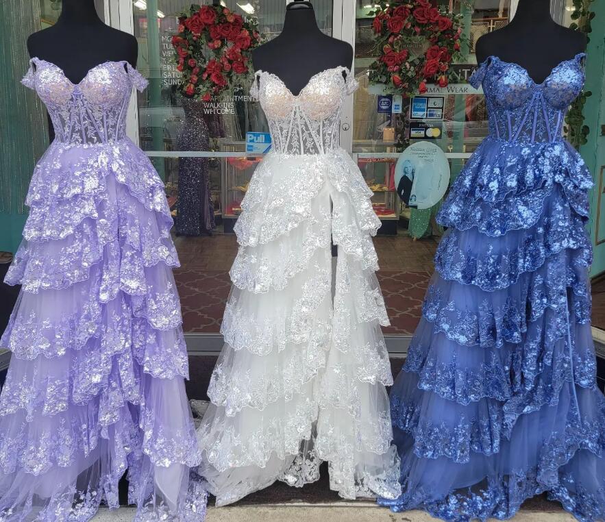 2023 Lace Long Prom Dress, Wedding Dress, DT1627