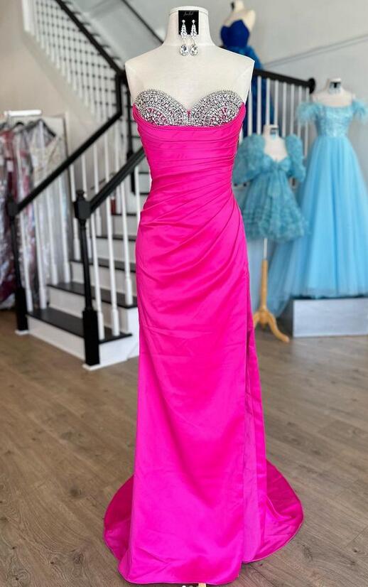 Strapless Mermaid Long Prom Dress