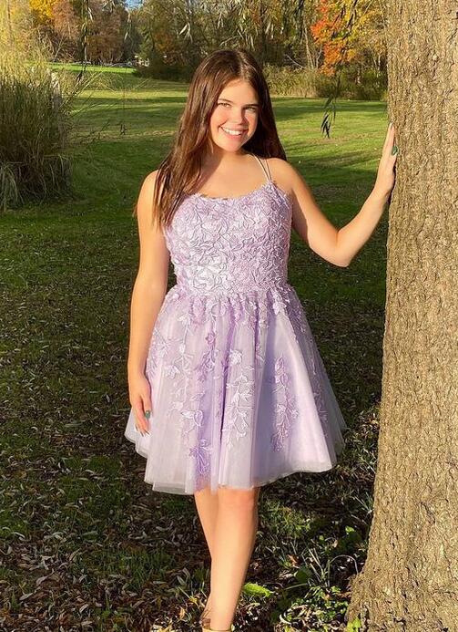 2023 Lace Homecoming Dress, Short Prom Dress, DTH109