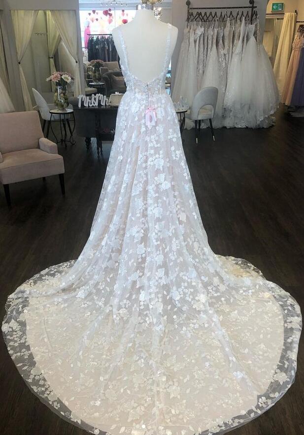 Lace A-line Wedding Dress, Bridal Gown ,Dresses For Brides DTB132