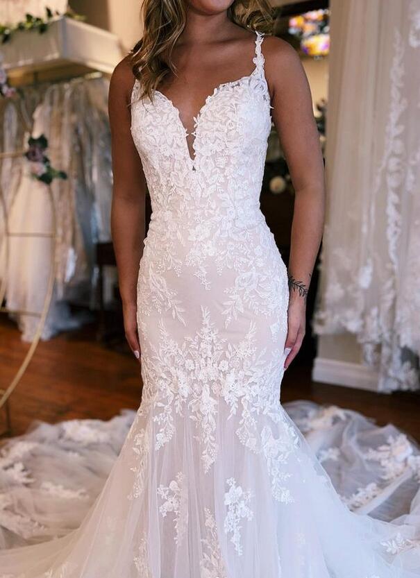 Mermaid Tulle/Lace Wedding Dress DTB153