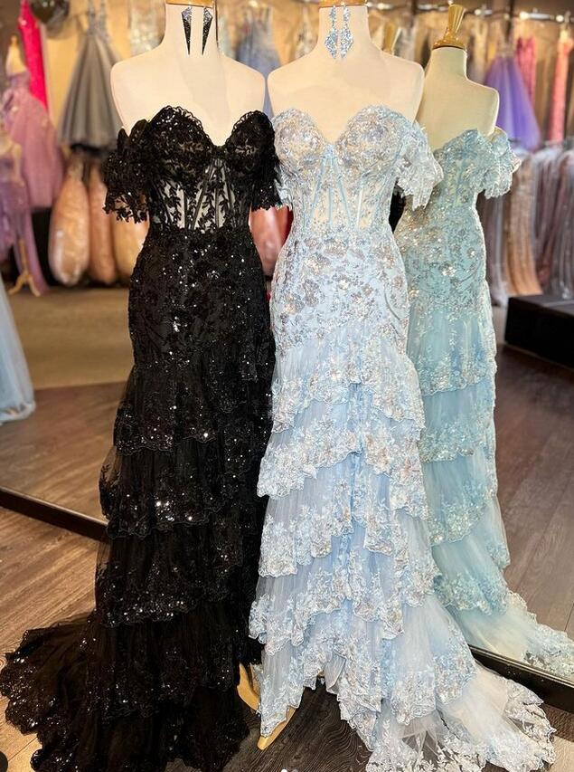 Sparkly Prom Dress, Wedding Dress, Graduation School Party Gown