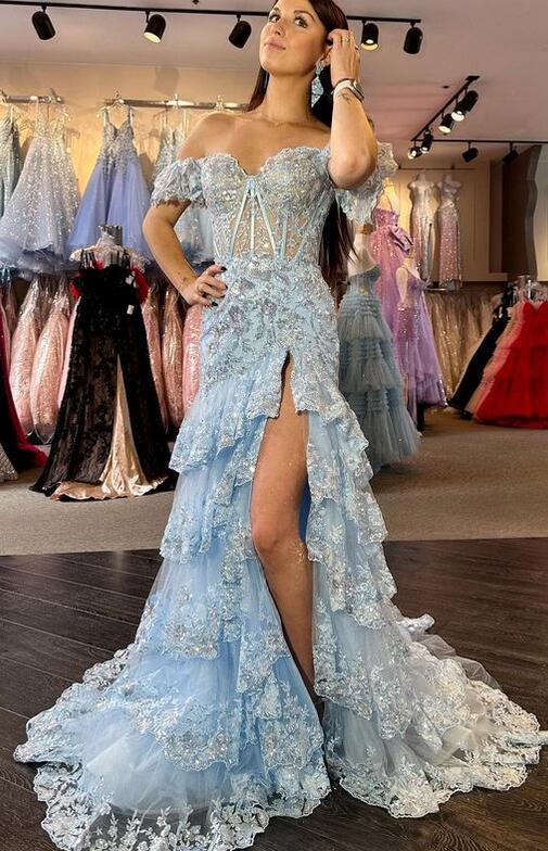 Sparkly Prom Dress, Wedding Dress, Graduation School Party Gown
