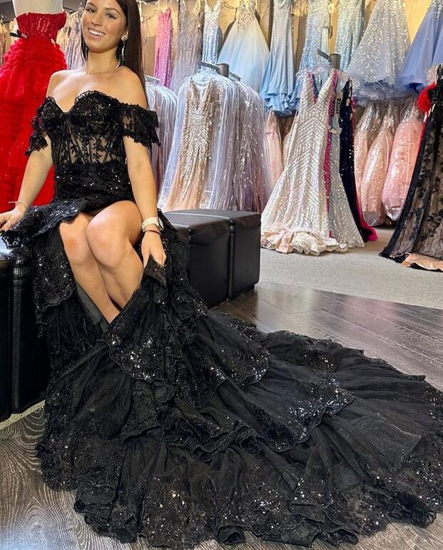 Sparkly Prom Dress, Wedding Dress, Graduation School Party Gown