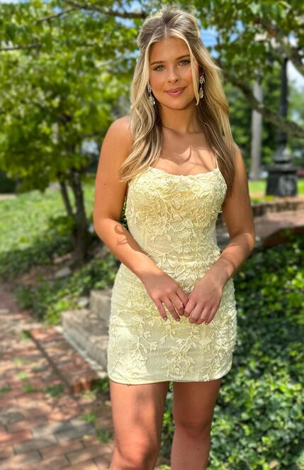 2023 Sexy Lace Homecoming Dress, Short Prom Dress, DTH113