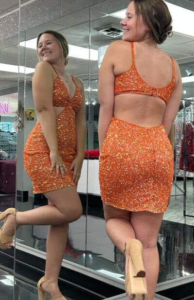 Sexy Sequins Homecoming Dress, Cocktail Dresses