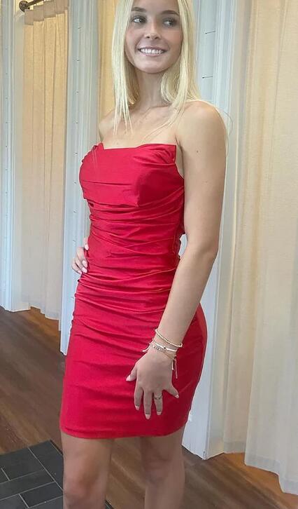 Strapless Sexy Homecoming Dress, Cocktail Dresses