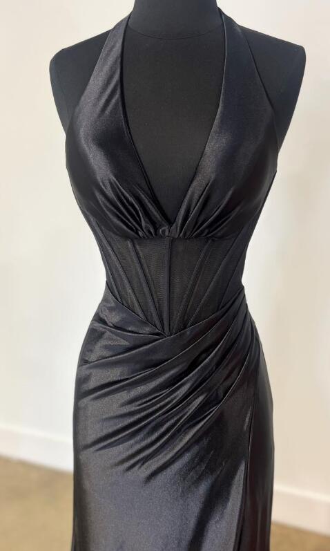 Deep V-neck Sexy Mermaid Long Prom Dress