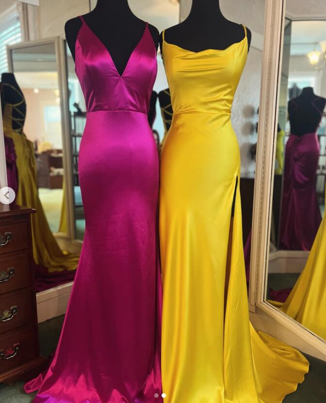 2024 New Simple Long Prom Dress