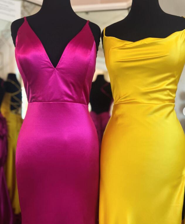 2024 New Simple Long Prom Dress