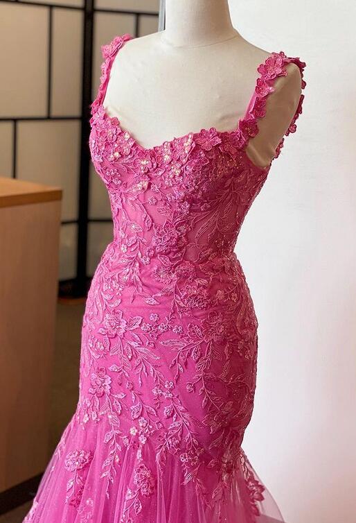 Mermaid Lace/Tulle Long Prom Dress