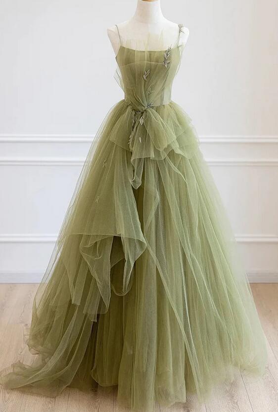 Straps Ball Gown Long Prom Dress Sweet 16 Quinceanera Dress