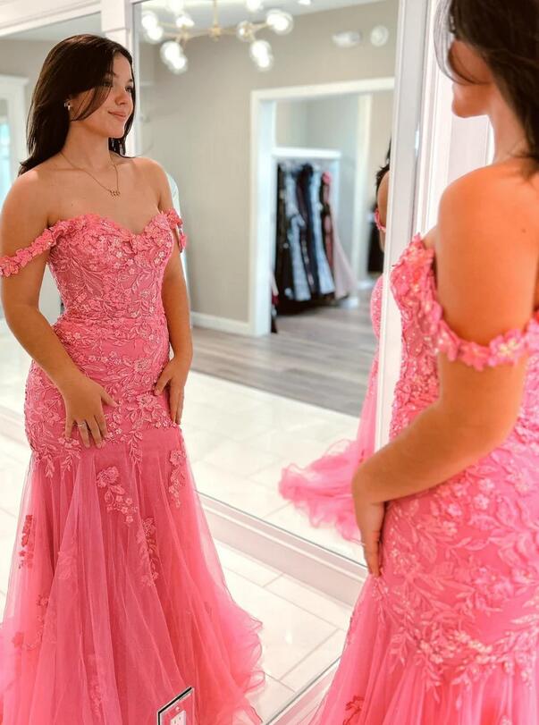 Mermaid Lace/Tulle Long Prom Dress