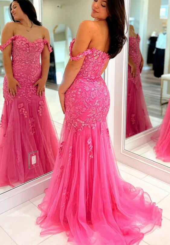 Mermaid Lace/Tulle Long Prom Dress
