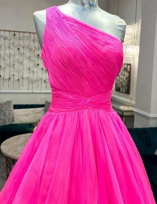 One Shoulder Long Prom Dress