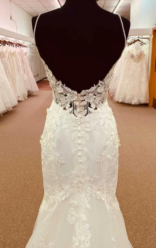 Straps Mermaid Tulle/lace Wedding Dress