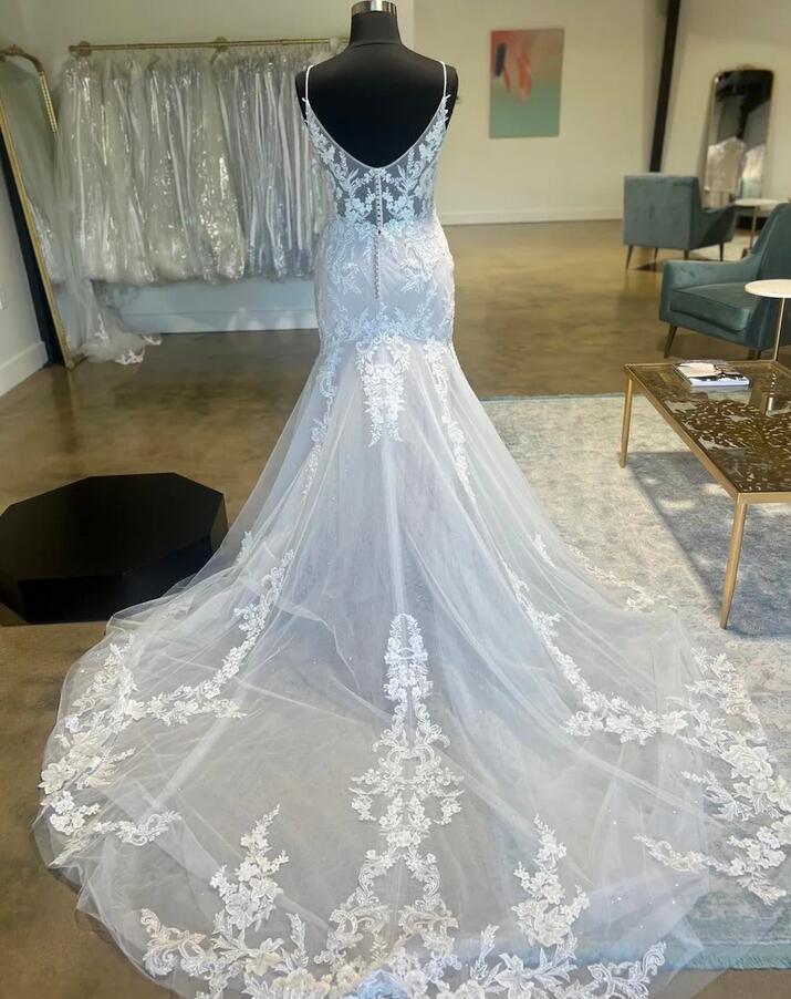 Straps Mermaid Tulle/Lace Wedding Dress