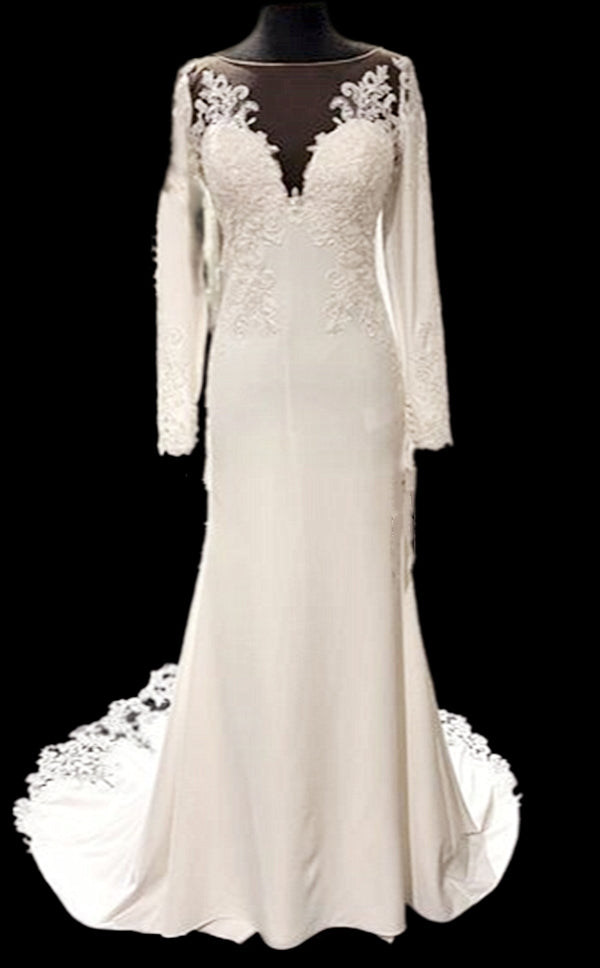 Mermaid Wedding Dress with Long Sleeves
