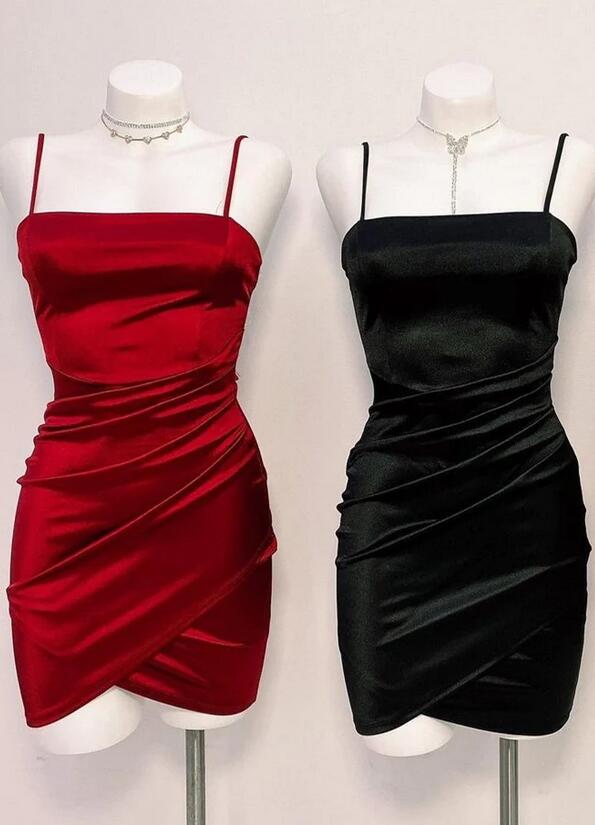 Straps Sexy Fitted Homecoming Dress