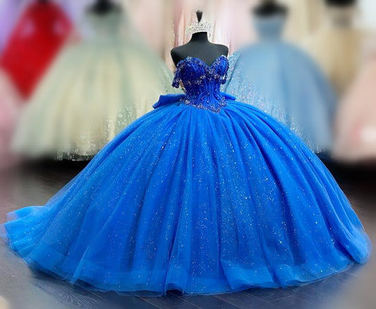 Royal Blue Princess Quinceanera Dress Ball Gown, Sweet 16 Dresses, Sweet 15 Dresses DTQ121