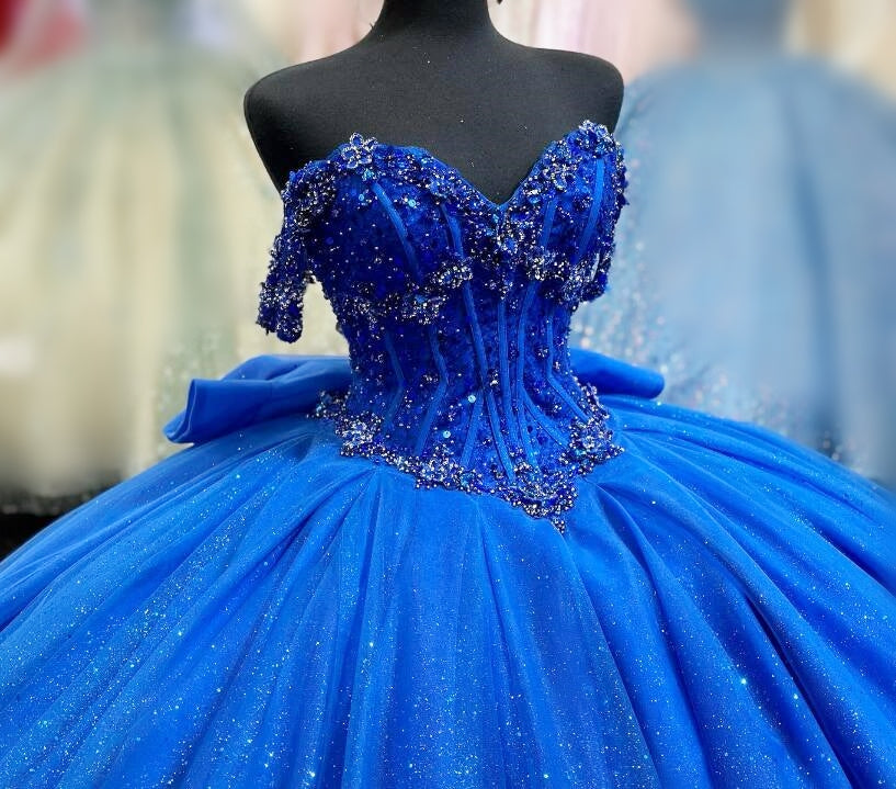 Royal Blue Princess Quinceanera Dress Ball Gown, Sweet 16 Dresses, Sweet 15 Dresses DTQ121