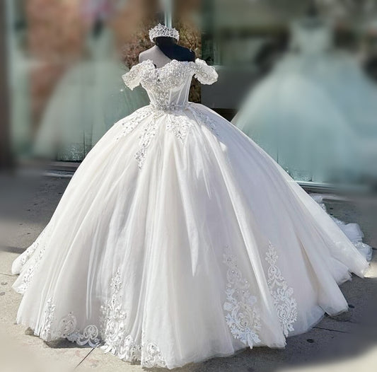 Off the Shoulder Princess Quinceanera Dress Ball Gown, Sweet 16 Dresses, Sweet 15 Dresses DTQ122