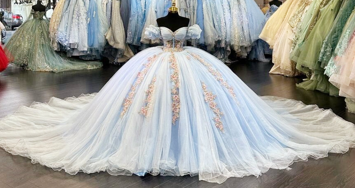 Off the Shoulder Princess Quinceanera Dress Ball Gown, Sweet 16 Dresses, Sweet 15 Dresses DTQ124