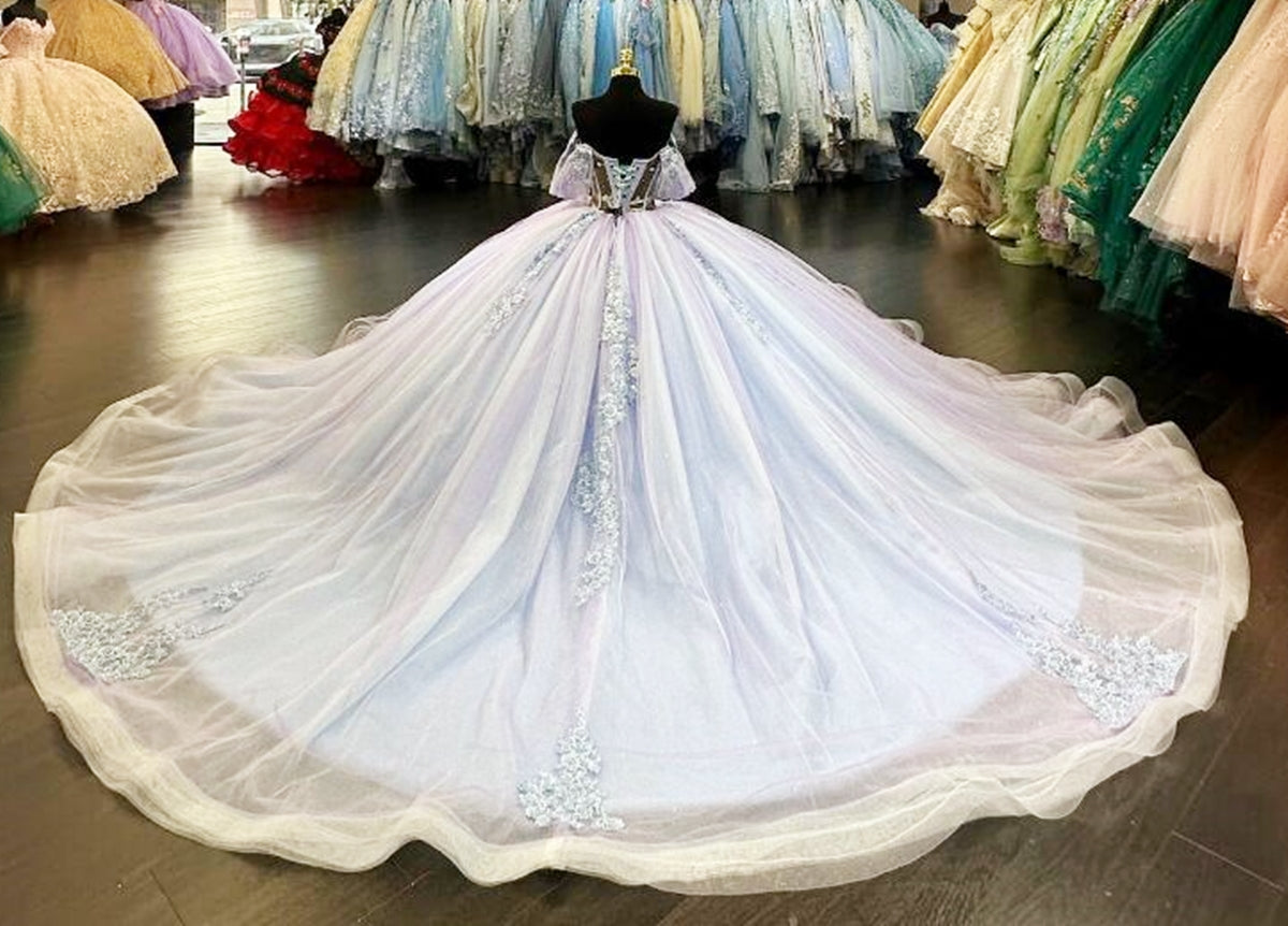 Off the Shoulder Princess Quinceanera Dress Ball Gown, Sweet 16 Dresses, Sweet 15 Dresses DTQ125