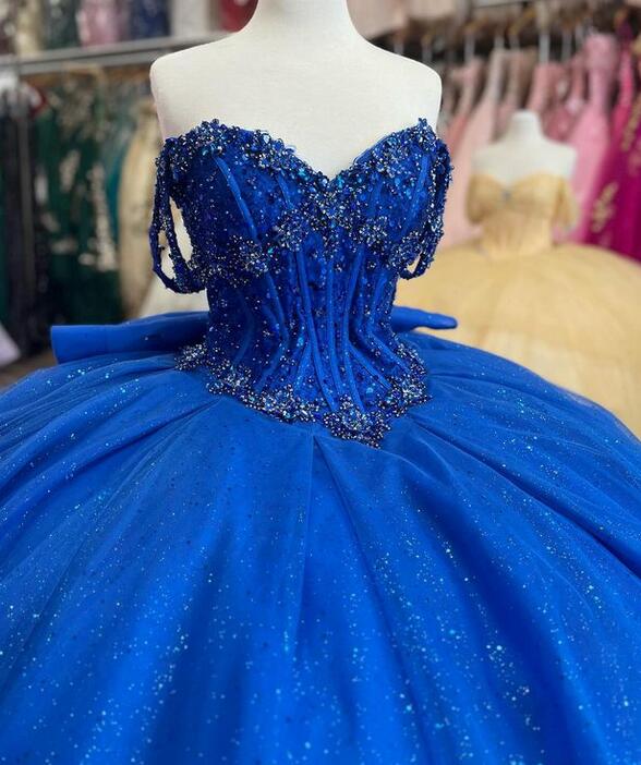 Royal Blue Princess Quinceanera Dress Ball Gown, Sweet 16 Dresses, Sweet 15 Dresses DTQ121