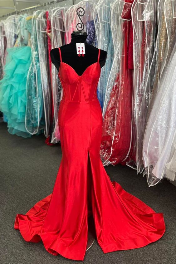 2024 New Red Long Prom Dress