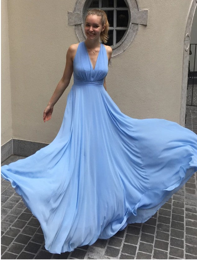 Simple Chiffon Prom Dress, Pageant Dress, Evening Dress, Dance Dresses, Graduation School Party Gown