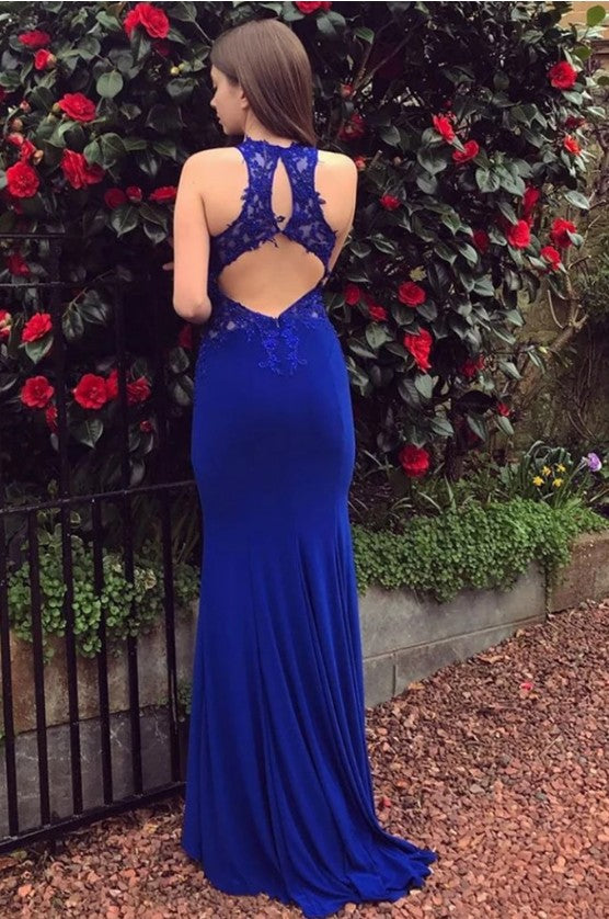 Royal Blue Prom Dress, Pageant Dress, Evening Dress, Dance Dresses, Graduation School Party Gown