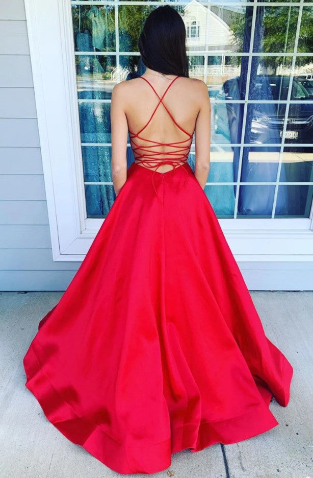 New Style Prom Dress with Pockets, Pageant Dress, Evening Dress, Dance Dresses, Graduation School Party Gown