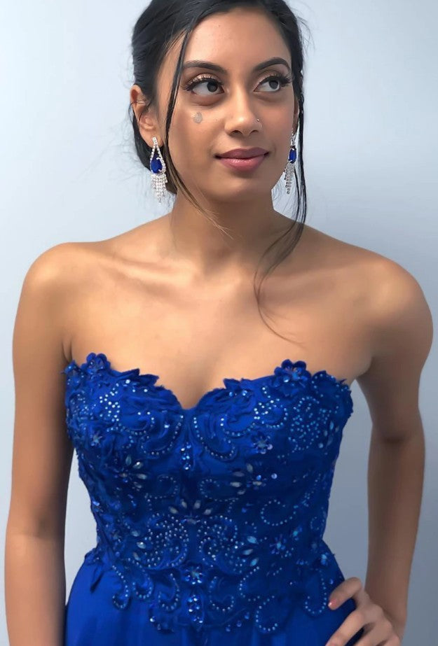 Royal Blue Prom Dress, Pageant Dress, Evening Dress, Dance Dresses, Graduation School Party Gown