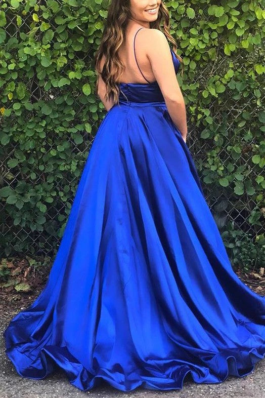 Royal Blue Prom Dress, Pageant Dress, Evening Dress, Dance Dresses, Graduation School Party Gown