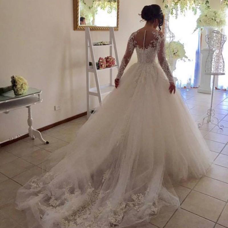 New Style Wedding Dress Long Sleeves, Bridal Gown ,Dresses For Brides