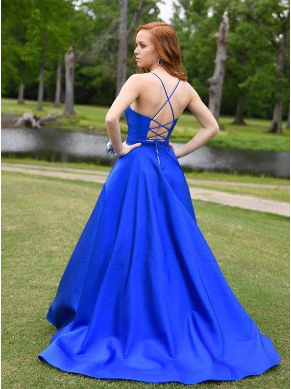 Royal Blue Prom Dress Long, Prom Dresses, Pageant Dress, Evening Dress, Ball Dance Dresses, Graduation School Party Gown