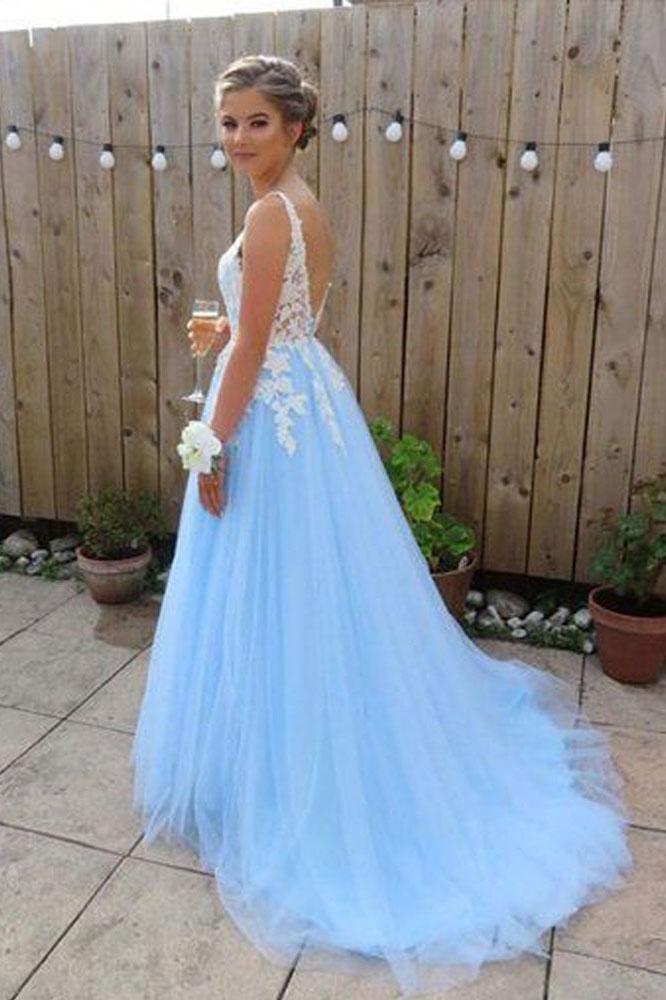 Backless Prom Dress, Evening Dress, Dance Dresses, Graduation School Party Gown