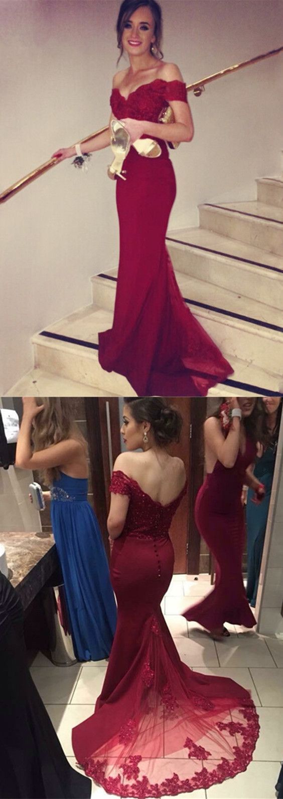 Mermaid Prom Dress, Bridesmaid Dresses, Evening Gown, Winter Formal Dress