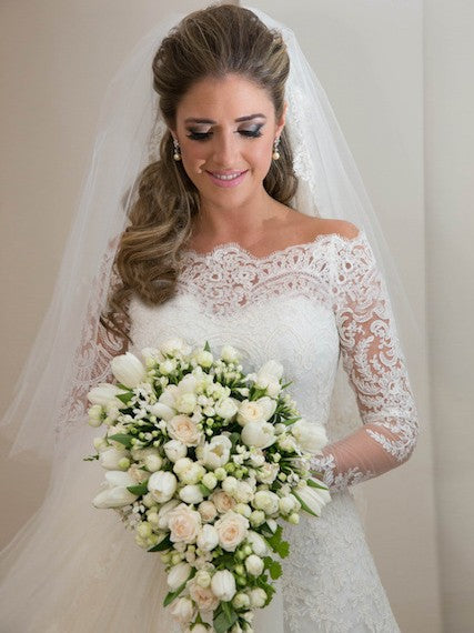 Lace Wedding Dress Long Sleeves, Bridal Gown ,Dresses For Brides