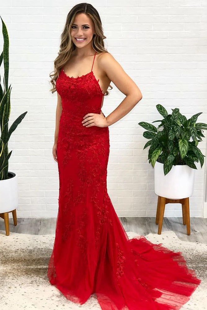 Tulle/Lace Prom Dress Long with Appliques and Beading,Prom Dresses,Pageant Dress