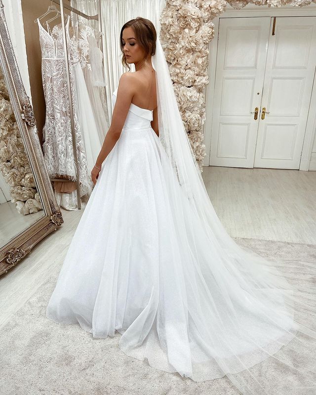 Sweetheart Simple Wedding Dresses Open Back,Dresses For Wedding,Bridal Gown,Bride Dress,Dresses For Brides