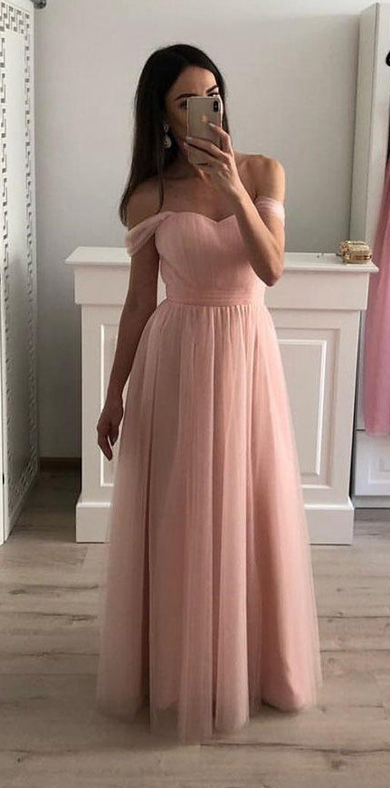 Simple Prom Dress Off The Shoulder Straps, Formal Dress, Evening Dress DressesTailor Simple Prom Dress Off The Shoulder Straps, Formal Dress, Evening Dress DressesTailor
