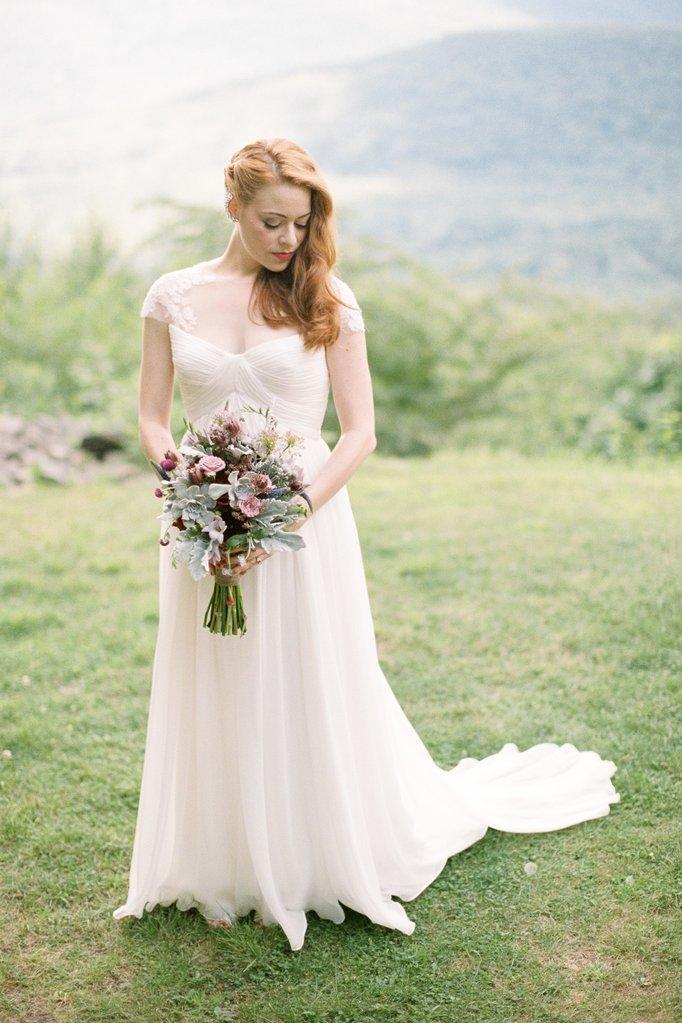 Simple Beach Wedding Dress in Chiffon, Dresses For Wedding, Bridal Gown ,Bride Dress, Dresses For Brides