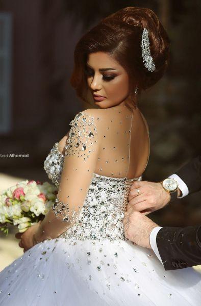 Wholesale Princess Wedding Dress Long Sleeves, Bridal Gown ,Dresses For Brides
