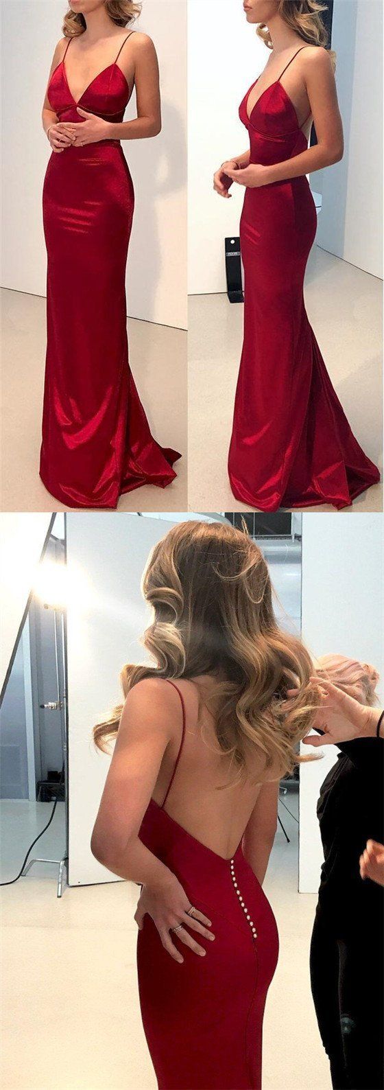Sexy Backless Prom Dress For Teens, Prom Dresses, Graduation School Party Gown