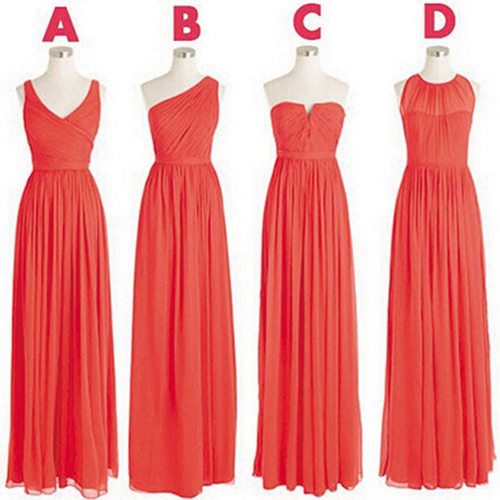 Simple Chiffon Bridesmaid Dresses, Cheap Bridesmaid Dress